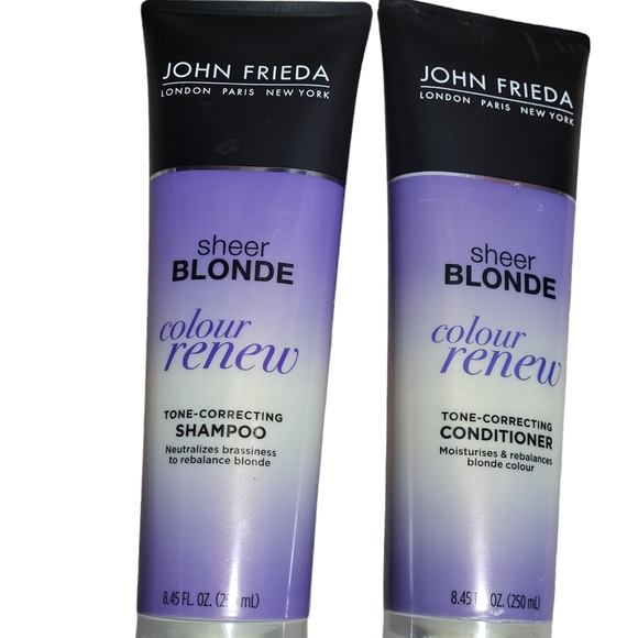 John Frieda Sheer Blond Color Renew Tone-Correcting Shampoo & Conditioner - New - Picture 4 of 7